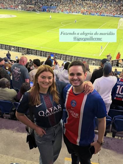 Cliente da Footravel no estádio